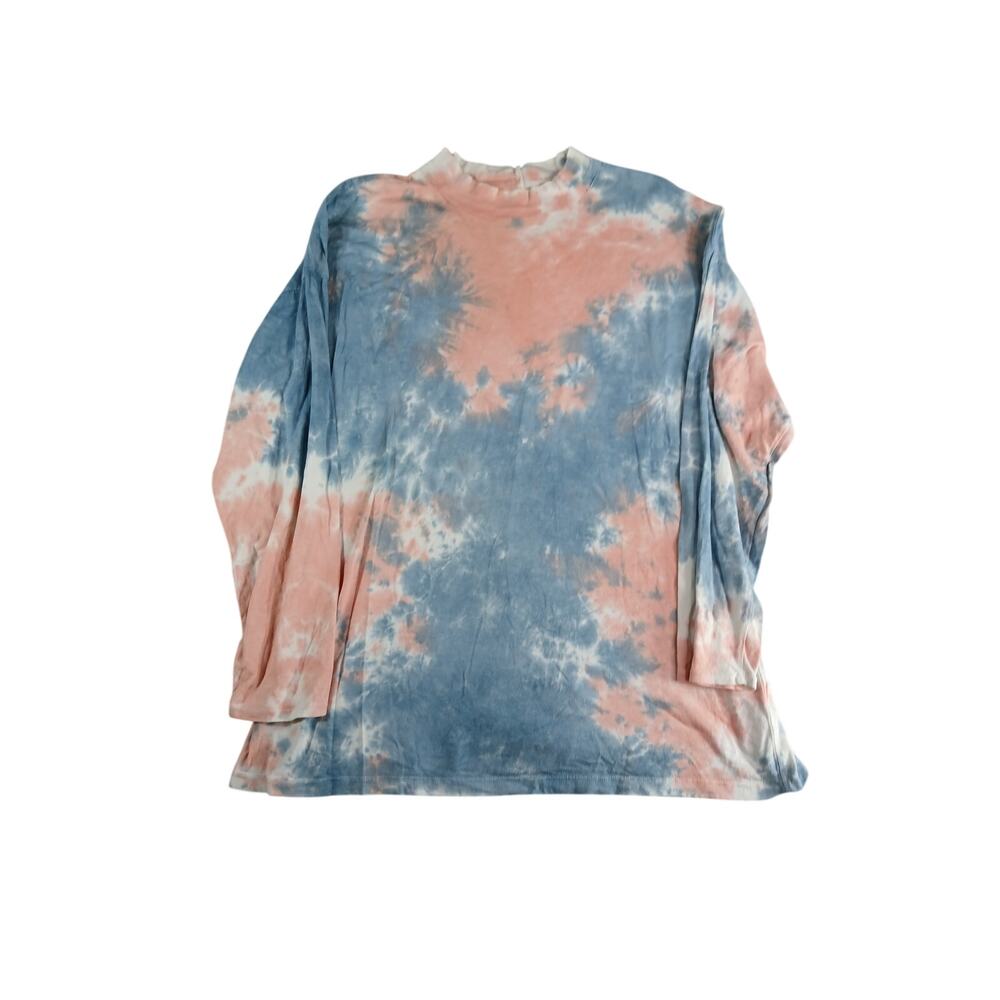 We The Free Shirt Womens XS Pink Free People Tie Dye Long Sleeve Lounge Cotton